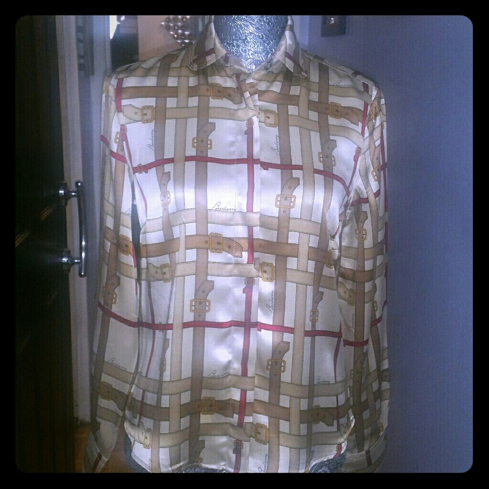 Burberry 100% Silk Blouse